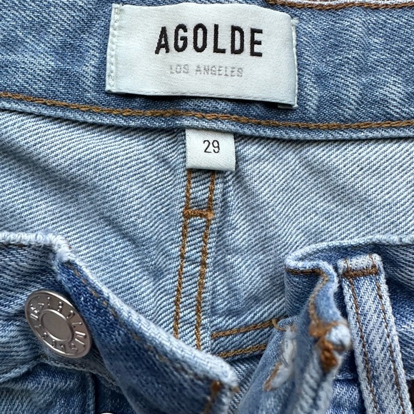AGOLDE PARKER VINTAGE CUT OFF SHORT IN ENCORE - Picture 4 of 5